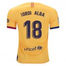 JORDI ALBA #18 Barcelona Away 19/20 Men Soccer Jersey + Laliga Badge