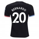 BERNARDO Silva #20 Manchester City Away 19/20 Men Soccer Jersey + EPL & Nexen Badges
