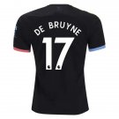 Kevin DE BRUYNE #17 Manchester City Away 19/20 Men Soccer Jersey + EPL & Nexen Badges