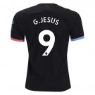 Gabriel JESUS #9 Manchester City Away 19/20 Men Soccer Jersey + EPL & Nexen Badges
