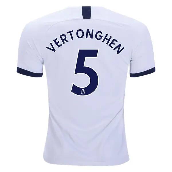 Jan VERTONGHEN #5 Tottenham Hotspur Home 19/20 Men Soccer Jersey + EPL Badges