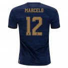 MARCELO #12 Real Madrid Away 19/20 Men Soccer Jersey + Laliga/WCC Badges