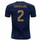 Dani CARVAJAL #2 Real Madrid Away 19/20 Men Soccer Jersey + Laliga/WCC Badges