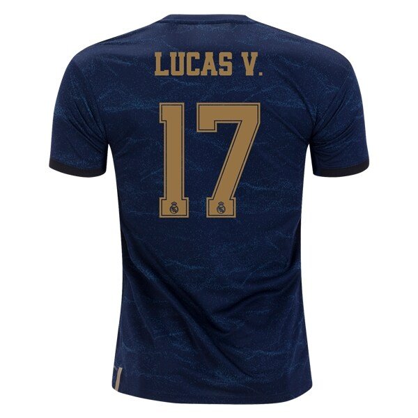 LUCAS Vazquez #17 Real Madrid Away 19/20 Men Soccer Jersey + Laliga/WCC Badges