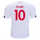 Sadio MANE #10 Liverpool Away 19/20 Men Soccer Jersey + EPL & WU Badges