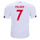 James MILNER #7 Liverpool Away 19/20 Men Soccer Jersey + EPL & WU Badges