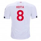 Naby KEITA #8 Liverpool Away 19/20 Men Soccer Jersey + EPL & WU Badges