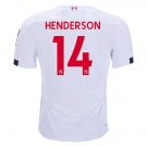 Jordan HENDERSON #14 Liverpool Away 19/20 Men Soccer Jersey + EPL & WU Badges