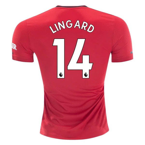 Jesse LINGARD #14 Manchester United Home 19/20 Men Soccer Jersey + EPL & Kohler Badges