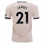 Daniel JAMES #21 Manchester United Away 19/20 Men Soccer Jersey + EPL & Kohler Badges