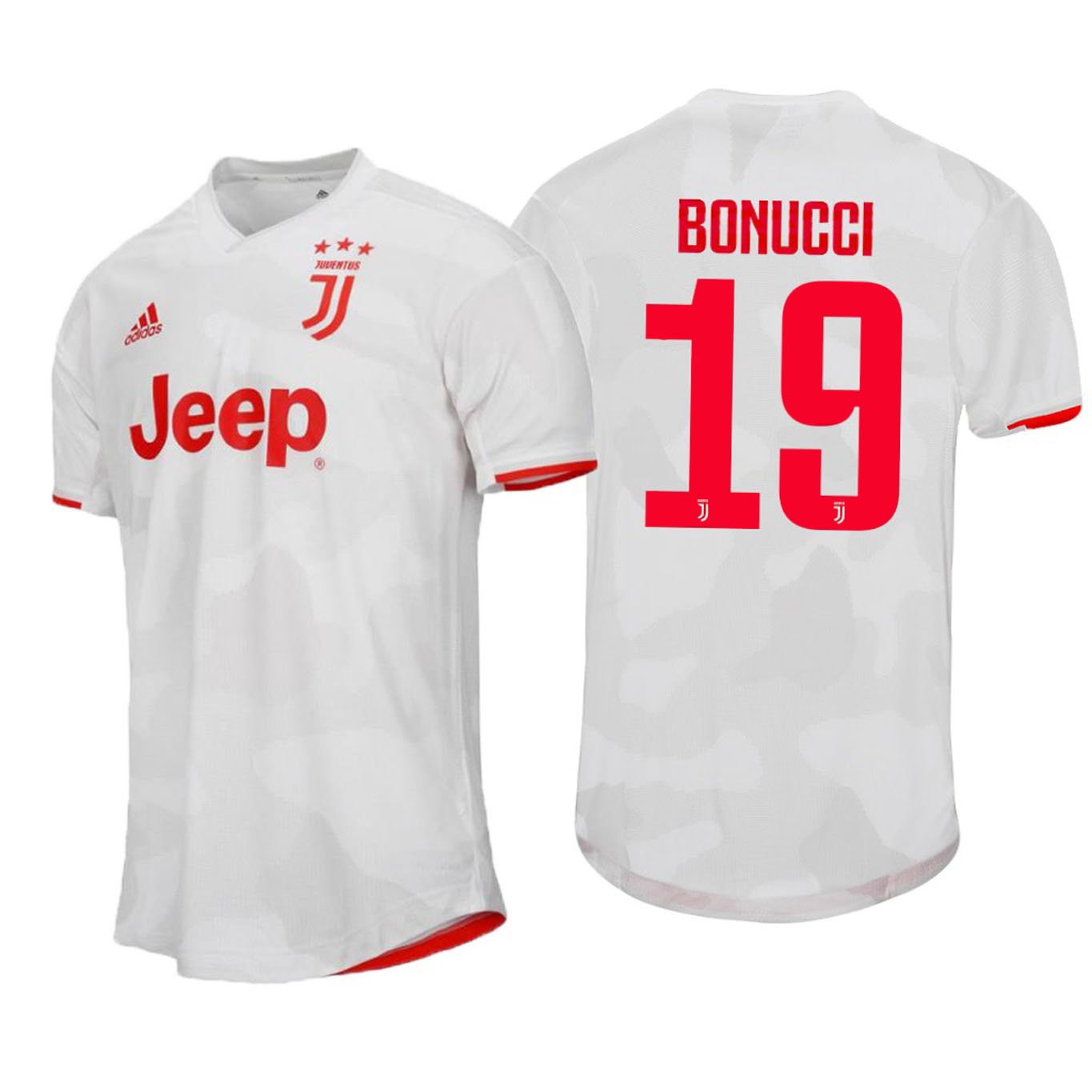 Leonardo BONUCCI #19 Juventus Away 19/20 Men Soccer Jersey + Serie A & Scudetto Badges