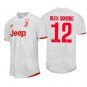 ALEX SANDRO #12 Juventus Away 19/20 Men Soccer Jersey + Serie A & Scudetto Badges