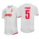 Miralem PJANIC #5 Juventus Away 19/20 Men Soccer Jersey + Serie A & Scudetto Badges