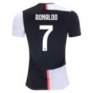 Cristiano RONALDO #7 Juventus Home 19/20 Men Soccer Jersey + Serie A & Scudetto Badges