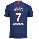 Kylian MBAPPE #7 Paris Saint Germain PSG Home 19/20 Men Soccer Jersey + Ooredoo