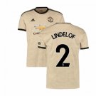 Victor LINDELOF #2 Manchester United Away 19/20 Men Soccer Jersey + EPL & Kohler Badges