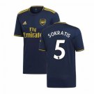 SOKRATIS Papastathopoulos #5 Arsenal Third 19/20 Men Soccer Jersey + EPL Badges