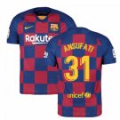 ANSUFATI #31 Barcelona Home 19/20 Men Soccer Jersey + Laliga Badge