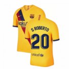 Sergi ROBERTO #20 Barcelona Away 19/20 Men Soccer Jersey + Laliga Badge
