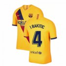 Ivan RAKITIC #4 Barcelona Away 19/20 Men Soccer Jersey + Laliga Badge