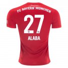 David ALABA #27 Bayern Munchen Home 19/20 Men Soccer Jersey