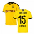 Mats HUMMELS #15 Borussia Dortmund Home 19/20 Men Soccer Jersey + Bundesliga Patch