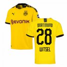 Axel WITSEL #28 Borussia Dortmund Home 19/20 Men Soccer Jersey + Bundesliga Patch