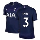 Danny ROSE #3 Tottenham Hotspur Away 19/20 Men Soccer Jersey + EPL Badges