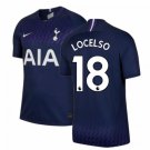 Giovani LO CELSO #18 Tottenham Hotspur Away 19/20 Men Soccer Jersey + EPL Badges