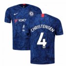 Andreas CHRISTENSEN #4 Chelsea Home 19/20 Men Soccer Jersey + EPL & Hyundai Badges