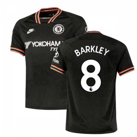 Ross BARKLEY #8 Chelsea Third 19/20 Men Soccer Jersey + EPL & Hyundai Badges
