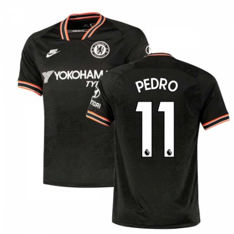PEDRO Rodriguez #11 Chelsea Third 19/20 Men Soccer Jersey + EPL & Hyundai Badges