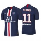 Angel DI MARIA #11 Paris Saint Germain PSG Home 19/20 Men Soccer Jersey + Ooredoo