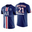 ANDER HERRERA #21 Paris Saint Germain PSG Home 19/20 Men Soccer Jersey + Ooredoo