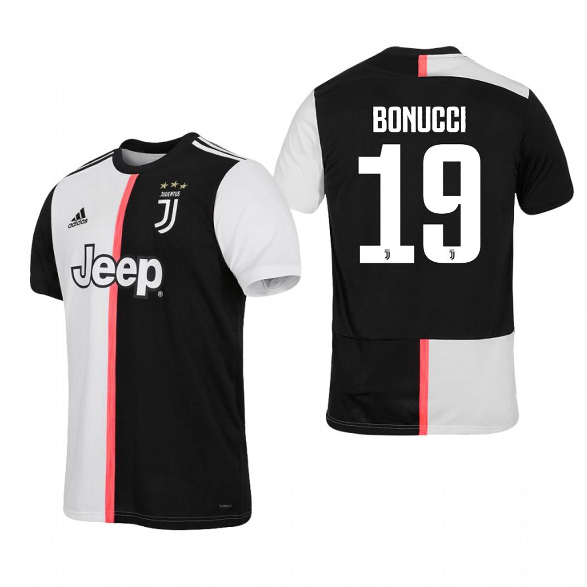Leonardo BONUCCI #19 Juventus Home 19/20 Men Soccer Jersey + Scudetto Badges