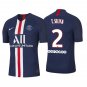 Thiago SILVA #2 PSG Home 19/20 Men Soccer Jersey + Ooredoo Size 2XL