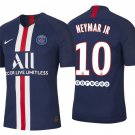 NEYMAR JR #10 PSG Home 19/20 Men Soccer Jersey + Ooredoo Size 2XL