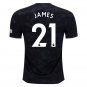 Daniel JAMES #21 Manchester United Third 18/19 Men Soccer Jersey + EPL & Kohler Badges Size 2XL