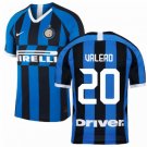 Borja VALERO #20 Inter Milan Home 19/20 Men Soccer Jersey + Serie A Patch Size 2XL