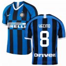 Matias VECINO #8 Inter Milan Home 19/20 Men Soccer Jersey + Serie A Patch Size 2XL