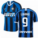 Romelu LUKAKU #9 Inter Milan Home 19/20 Men Soccer Jersey + Serie A Patch Size 2XL