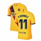 Ousmane DEMBELE #11 Barcelona Away 19/20 Men Soccer Jersey + Laliga Badge Size 2XL