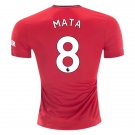 Juan MATA #8 Manchester United Home 19/20 Men Soccer Jersey + EPL & Kohler Badges Size 2XL