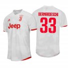 Federico BERNARDESCHI #33 Juventus Away 19/20 Men Soccer Jersey + Serie A & Scudetto Badges Size 2XL