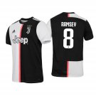 Aaron RAMSEY #8 Juventus Home 19/20 Men Soccer Jersey + Serie A & Scudetto Badges Size 2XL