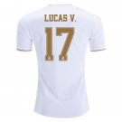 LUCAS Vazquez #17 Real Madrid Home 19/20 Men Soccer Jersey + Laliga/WCC Badges Size 2XL