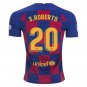 Sergi ROBERTO #20 Barcelona Home 19/20 Men Soccer Jersey + Laliga Badge Size 2XL
