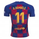 Ousmane DEMBELE #11 Barcelona Home 19/20 Men Soccer Jersey + Laliga Badge Size 2XL