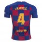 Ivan RAKITIC #4 Barcelona Home 19/20 Men Soccer Jersey + Laliga Badge Size 2XL