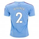 Kyle WALKER #2 Manchester City Home 19/20 Men Soccer Jersey + EPL & Nexen Badges Size 2XL